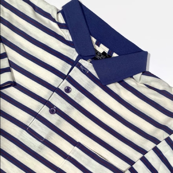 Vintage Van Heusen Striped Collared Tee - Picture 3 of 4